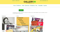 Desktop Screenshot of gallery.98bowery.com